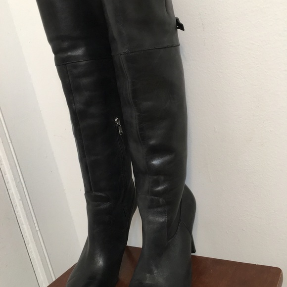Lauren Ralph Lauren Knee Leather Boots Size 7B - Picture 15 of 15